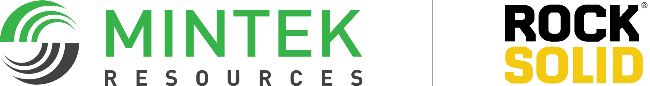 Mintek and Rock Solid logo lockup
